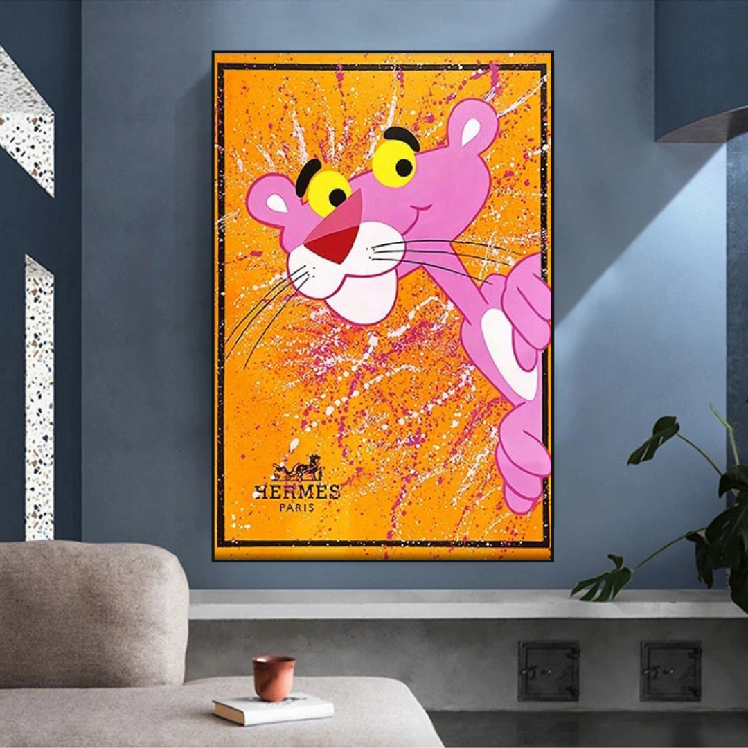 Pink Panther hermes Poster: Stunning Artwork for Sale-ChandeliersDecor