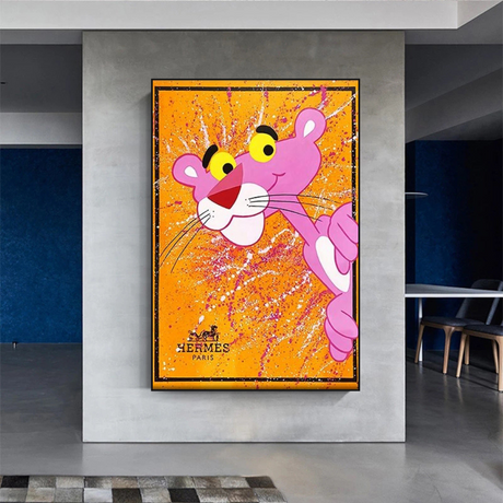 Pink Panther hermes Poster: Stunning Artwork for Sale-ChandeliersDecor