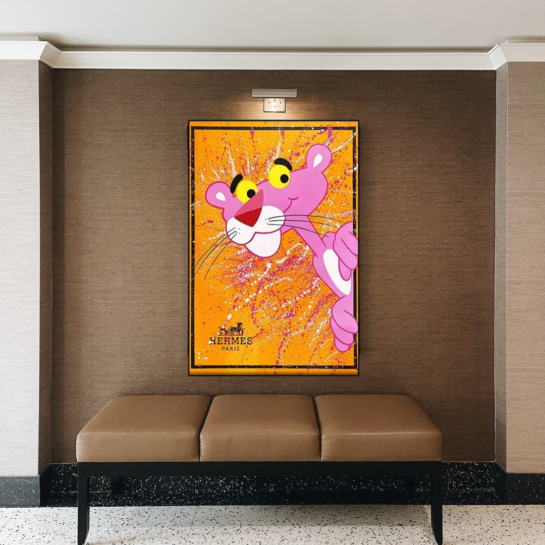 Pink Panther hermes Poster: Stunning Artwork for Sale-ChandeliersDecor