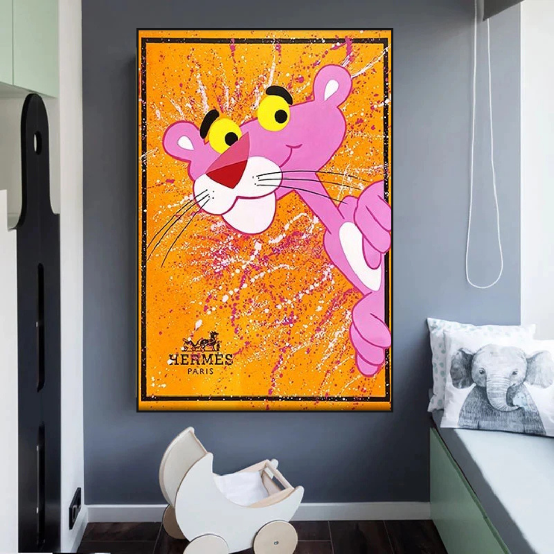 Pink Panther hermes Poster: Stunning Artwork for Sale-ChandeliersDecor