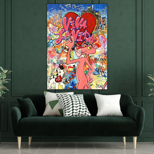 Pink Panther Viva Lavida Canvas Poster Canvas Wall Art