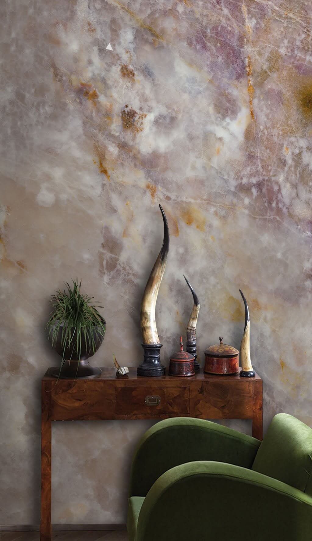 Pink Sand Marble Wallpaper Mural-ChandeliersDecor.com