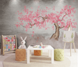Pink Tree Wallpaper Murals: Vibrant and Stylish Décor-ChandeliersDecor.com