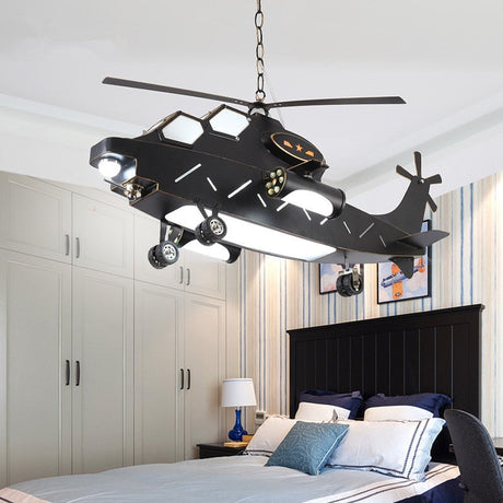 Plane Helicopter Pendant Light - Unique Aircraft Design-ChandeliersDecor