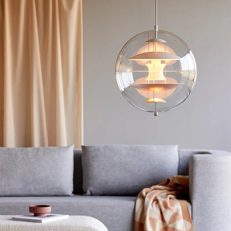 Planet Globe Pendant Light - Illuminate Your Space with Contemporary Elegance-ChandeliersDecor