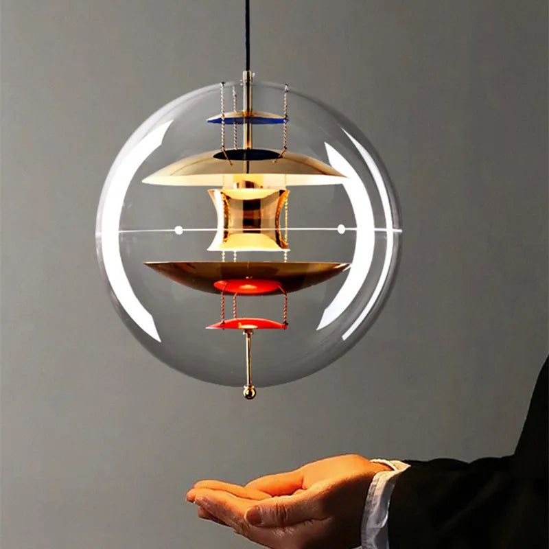 Planet Globe Pendant Light - Illuminate Your Space with Contemporary Elegance-ChandeliersDecor