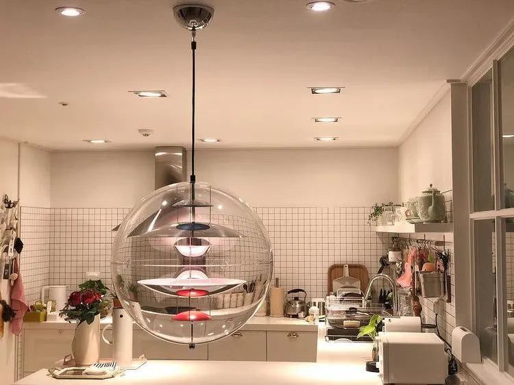 Planet Globe Pendant Light - Illuminate Your Space with Contemporary Elegance-ChandeliersDecor