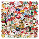 Plant Mushroom Stickers Laptop Guitar Luggage Skateboard Car Waterproof Graffiti Sticker Funny Decal-ChandeliersDecor