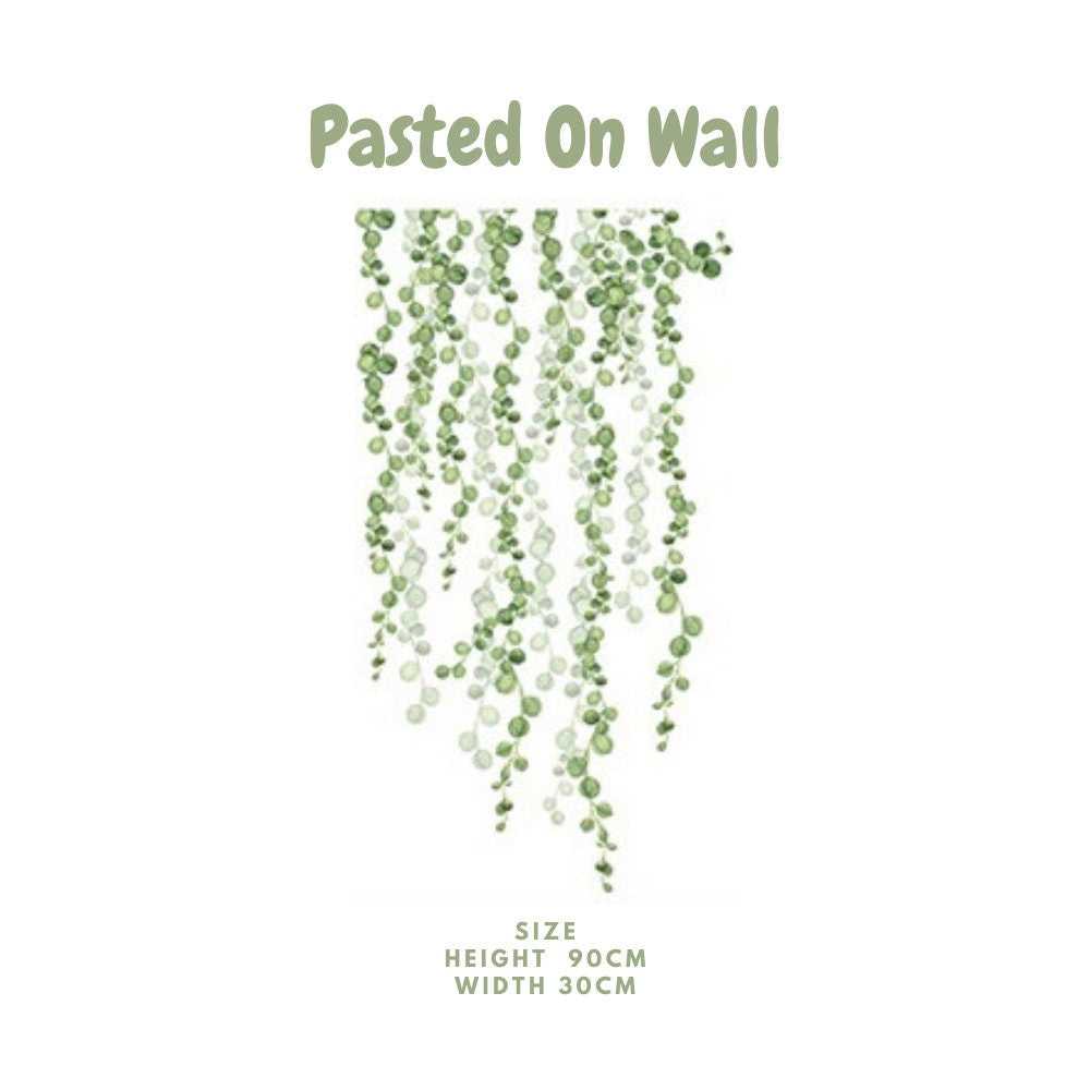Plants Wall Stickers Green Leaves Wall Decals