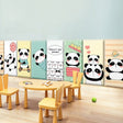 Playful Jungle Pandas Kids Wall Padded Safety Cushions-ChandeliersDecor