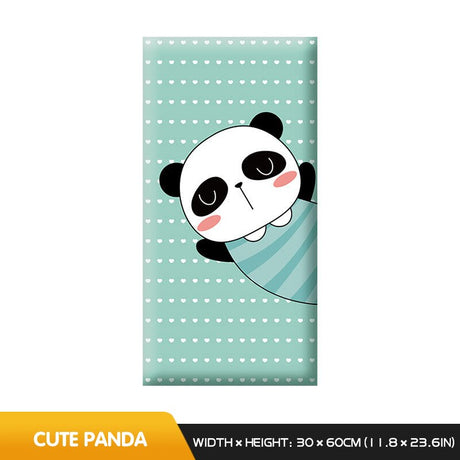 Playful Jungle Pandas Kids Wall Padded Safety Cushions-ChandeliersDecor