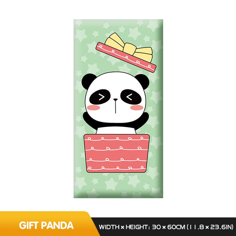 Playful Jungle Pandas Kids Wall Padded Safety Cushions-ChandeliersDecor