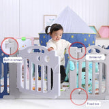 Playpen Fence for Kids | Baby Soft Play Fence Area-ChandeliersDecor