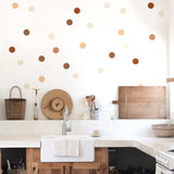 Polka Dot Boho Rainbow Wall Decal: Stylish Décor-ChandeliersDecor