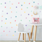 Polka Dot Mix Colour Wall Stickers for Kids Room Nursery | Polka dot Multi Colour wall stickers for kids nursery