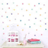 Polka Dot Mix Colour Wall Stickers for Kids Room Nursery | Polka dot Multi Colour wall stickers for kids nursery