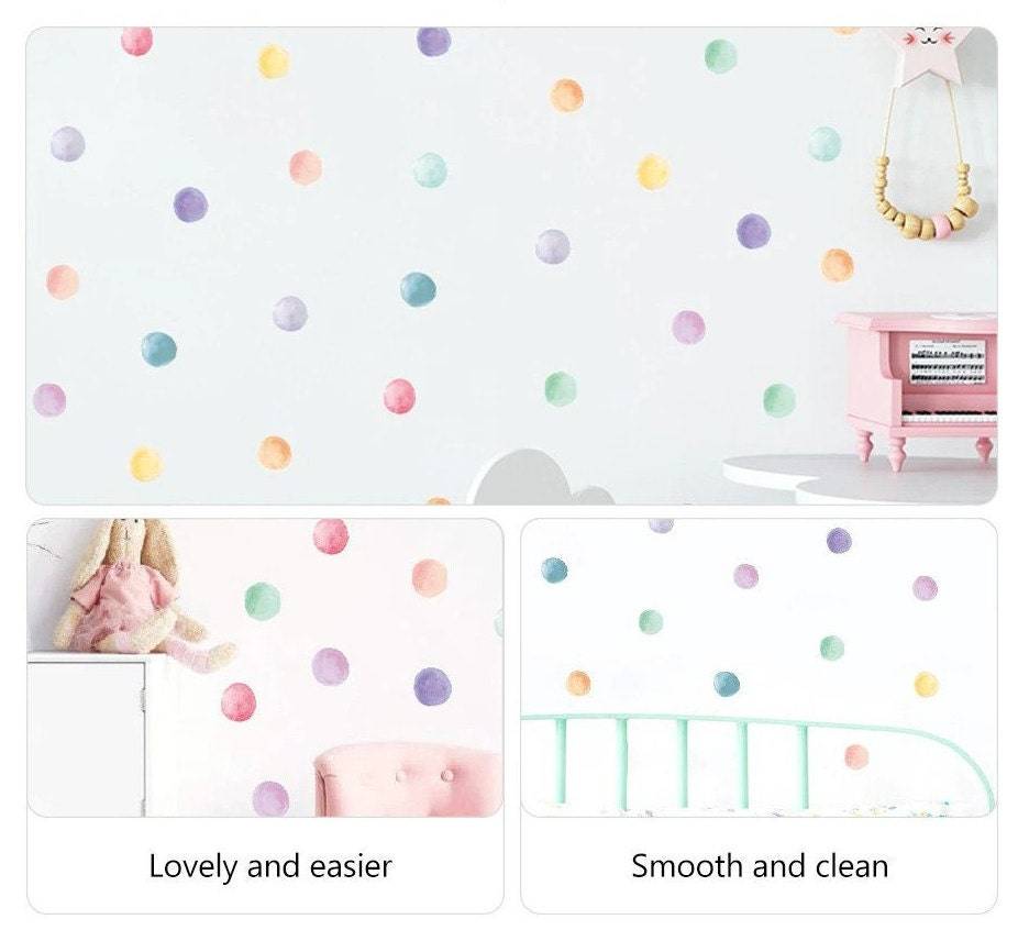 Polka Dot Mix Colour Wall Stickers for Kids Room Nursery | Polka dot Multi Colour wall stickers for kids nursery