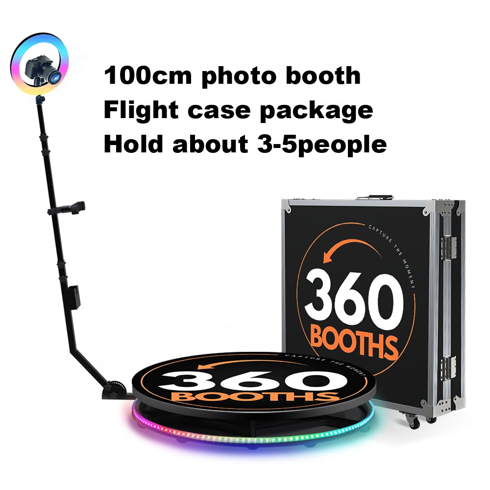 Portable 360 Photo Booth Automatic For Video Events-ChandeliersDecor