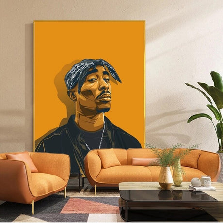 Portrait of 2PAC Canvas Wall Art