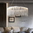 Postmodern Style Living Room Chain Led Chandelier