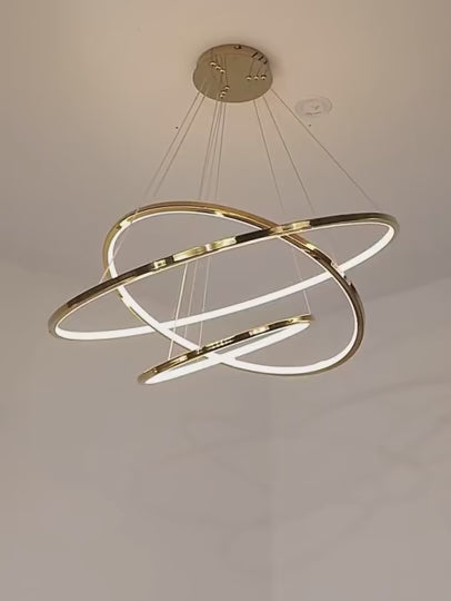 Rings Staircase Chandelier: Unparalleled Elegance