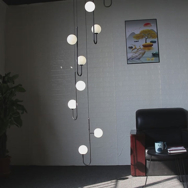 Hooked Staircase Chandelier: Elegant Lighting Fixture-ChandeliersDecor.com