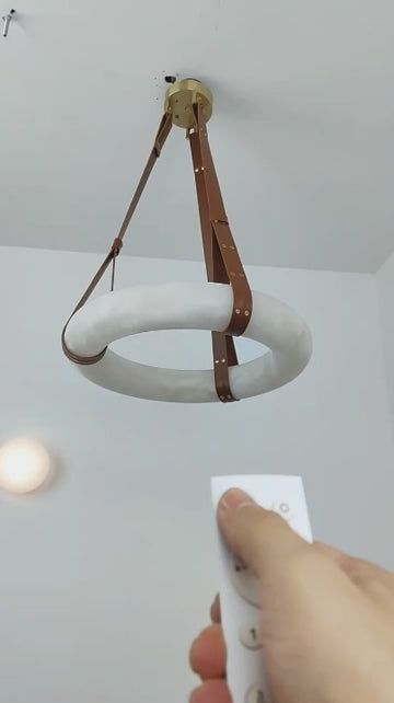 Spanish Marble Ring Lustre Chandelier Lighting-ChandeliersDecor.com