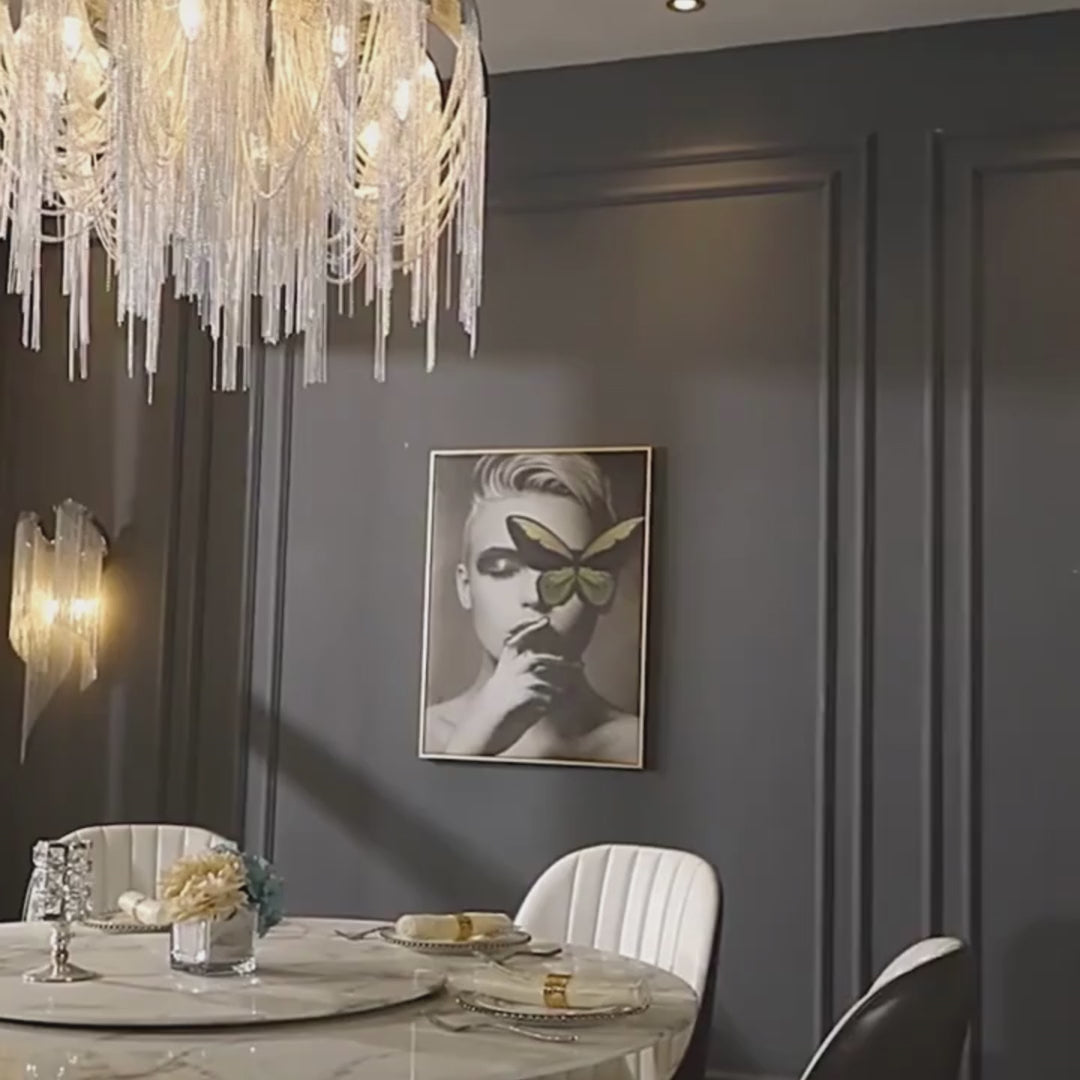 Chain Chandelier: Elegant Lighting Fixture for Modern Spaces