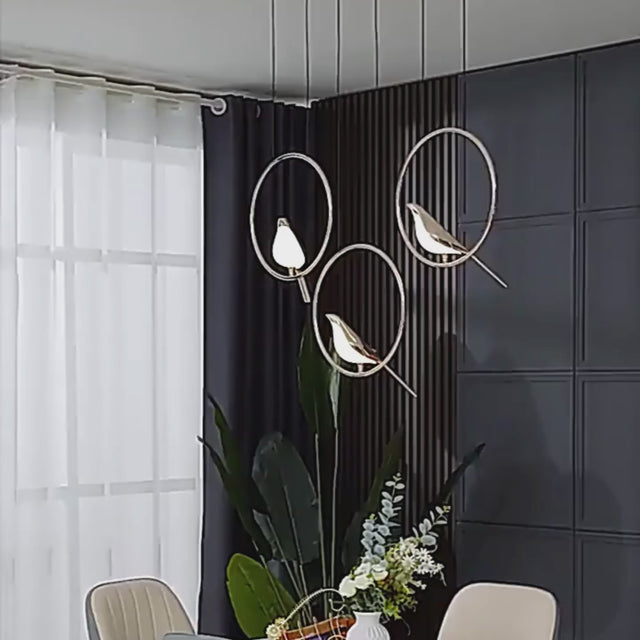 Bird Shaped Acrylic Chandelier: Elegant Lighting Solution-ChandeliersDecor.com