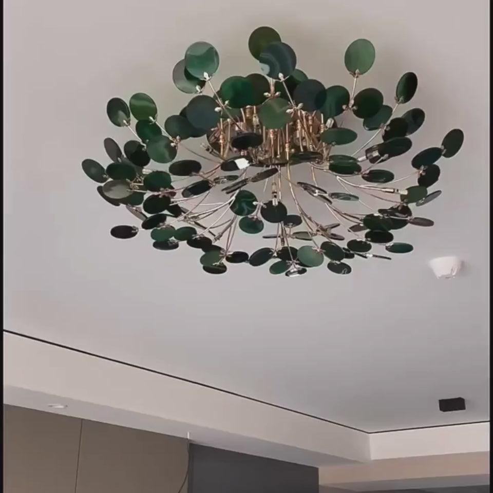 Designer Carnelian LED Ceiling Chandelier