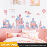 Princess Castle Wall Sticker | Girls Room Wall Decal | Castle Wall Decal