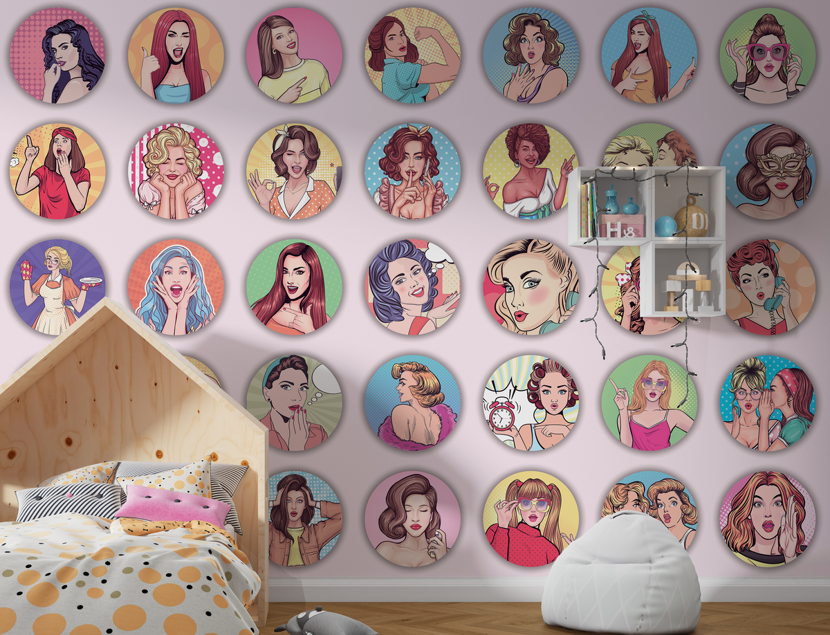 Princess Legends: Girls Room Wallpaper Mural-ChandeliersDecor