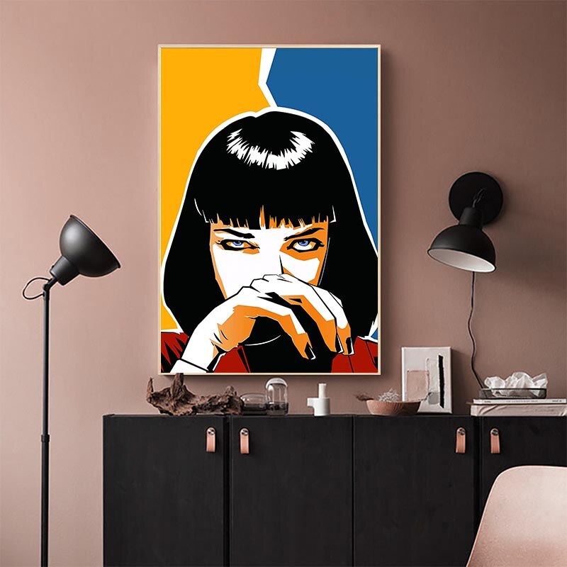 Pulp Fiction Movie Canvas Wall Art-ChandeliersDecor