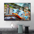 Racing Car Le Mans Racing Canvas Wall Art