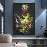 Rafael Nadal Tennis Legend Sports Canvas Wall Art-ChandeliersDecor