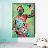 Rafael Nadal Tennis Legend Sports Canvas Wall Art-ChandeliersDecor