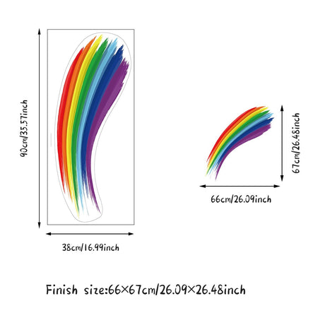 Rainbow Decal: Colorful and Vibrant Stickers for Decorating-ChandeliersDecor