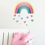 Rainbow Love Heart Wall Stickers for Baby Room-ChandeliersDecor