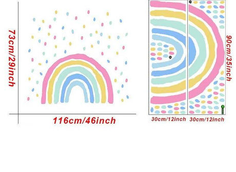 Rainbow Wall Stickers | Big Rainbow Wall Decal | Large Rainbow Wall Sticker