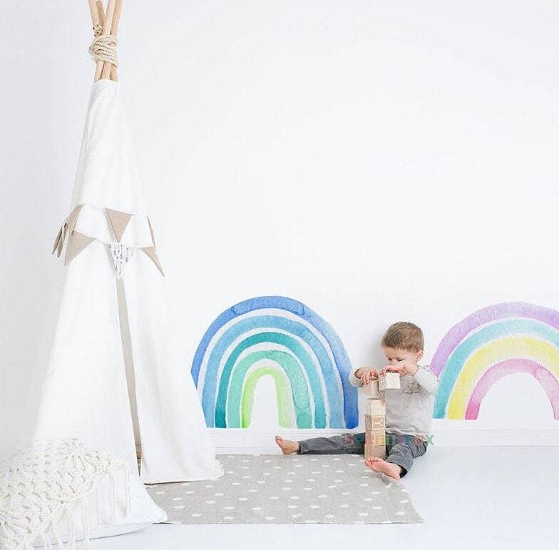 Rainbow Wall Stickers | Large Rainbow Wall Decal | Big Rainbow Wall Sticker