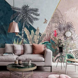 Rainforest Palm Trees Wallpaper for Home Wall Decor-ChandeliersDecor.com