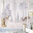 Reindeers in the Forest Nursery Wallpaper-ChandeliersDecor