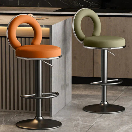 Relaxing Swivel Altos Metal Backrest Bar Stools-GraffitiWallArt