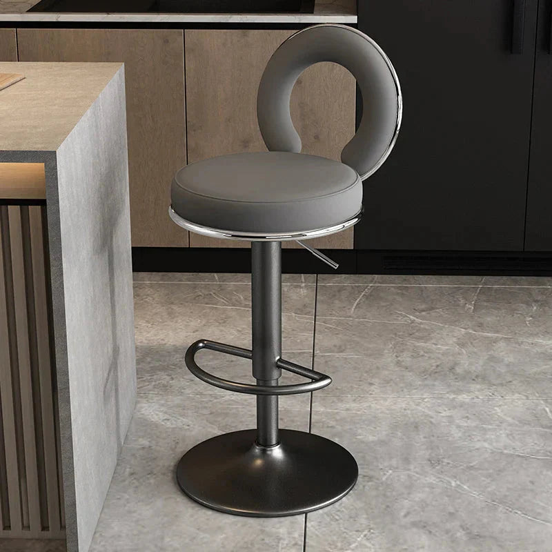 Relaxing Swivel Altos Metal Backrest Bar Stools-GraffitiWallArt