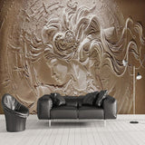 Relief Beauty Wallpaper for Home Wall Decor-ChandeliersDecor