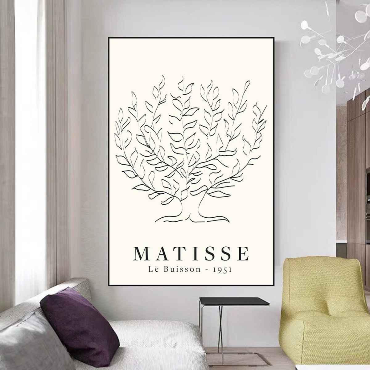 Retro Matisse Le Buisson Canvas Wall Art