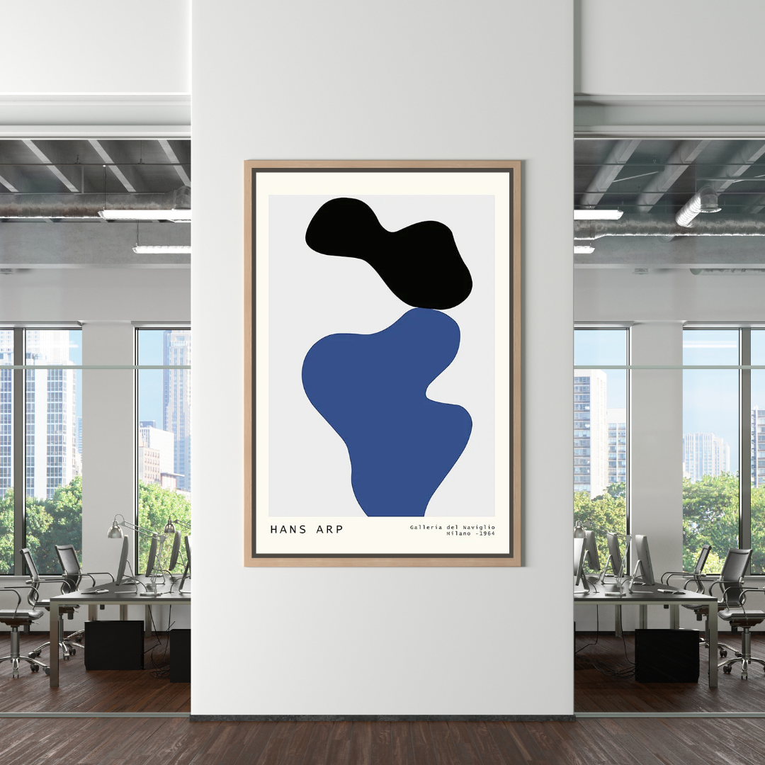 Retro Matisse William Hans Arp Canvas Wall Art-ChandeliersDecor