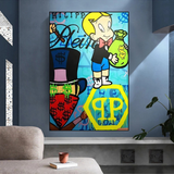 Richie Monopoly Canvas Wall Art-ChandeliersDecor