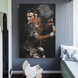 Roger Federer Canvas Wall Art - Sports Decor-ChandeliersDecor