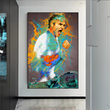 Roger Federer Tennis Legend Sports Canvas Wall Art-ChandeliersDecor